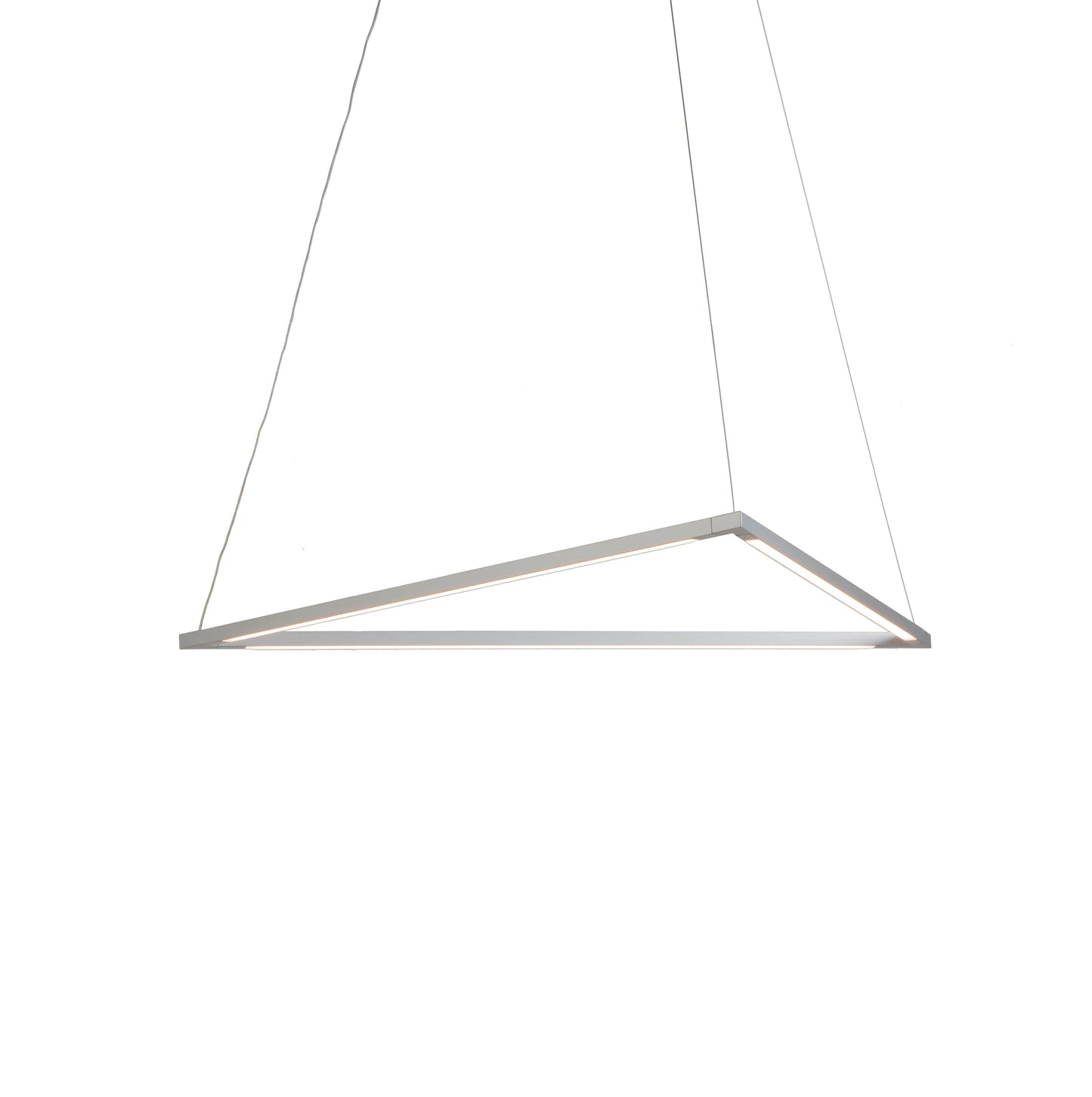 Z Bar Pendant Medium Triangle Soft Warm Silver 26 X 23 Zbp 24 T Sw Sil Cnp by Koncept Inc