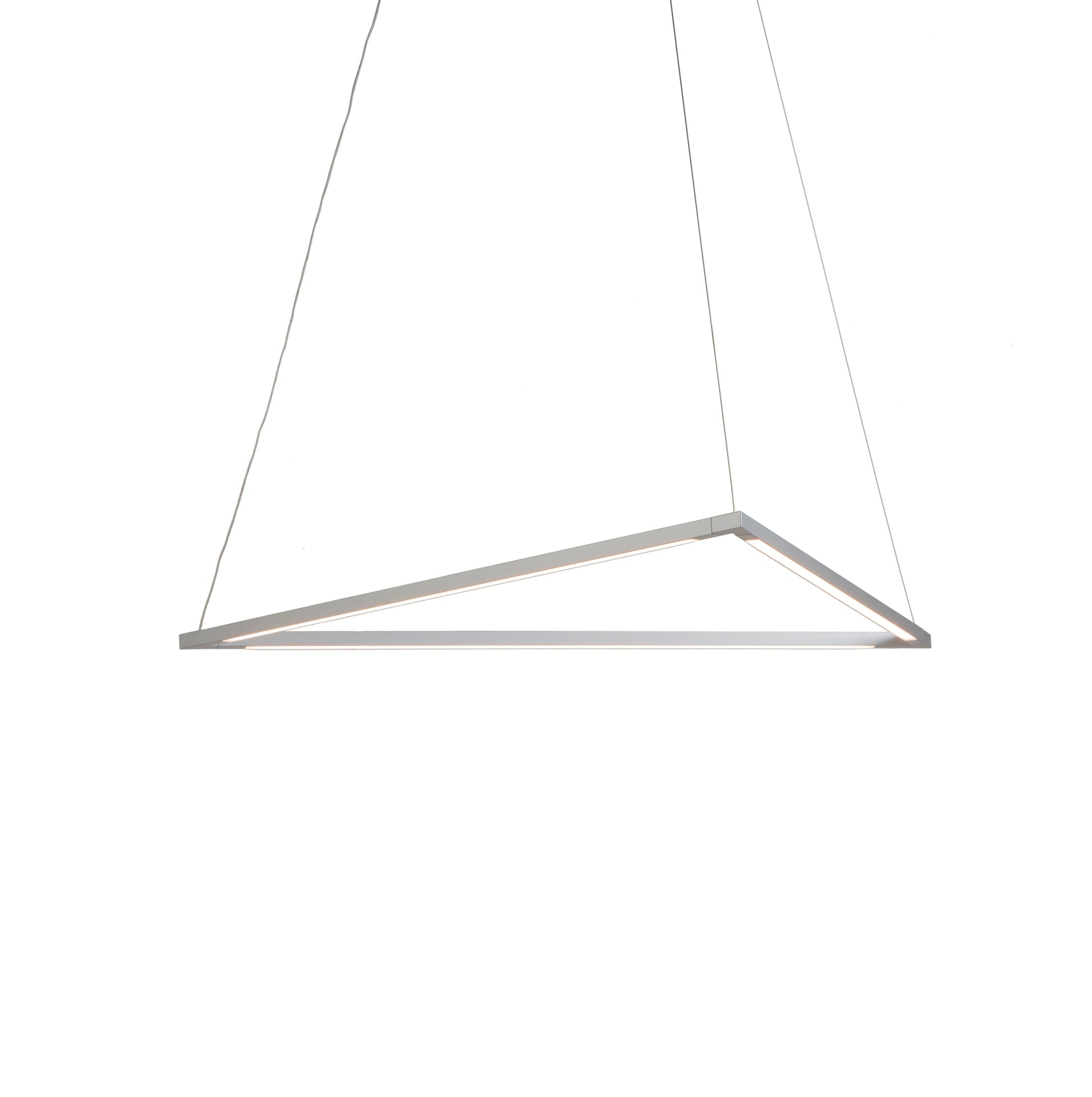 Z Bar Pendant Medium Triangle Soft Warm Silver 26 X 23 Zbp 24 T Sw Sil Cnp by Koncept Inc