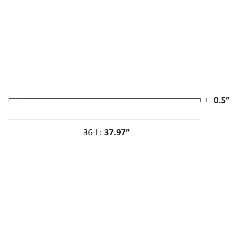 Koncept Z-Bar Pendant Linear LED Chandelier dimension drawing