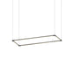 Z Bar Pendant Medium Rectangle Matte Black 12 36 Light Bars Zbp 36 R Sw Mtb Cnp by Koncept Inc
