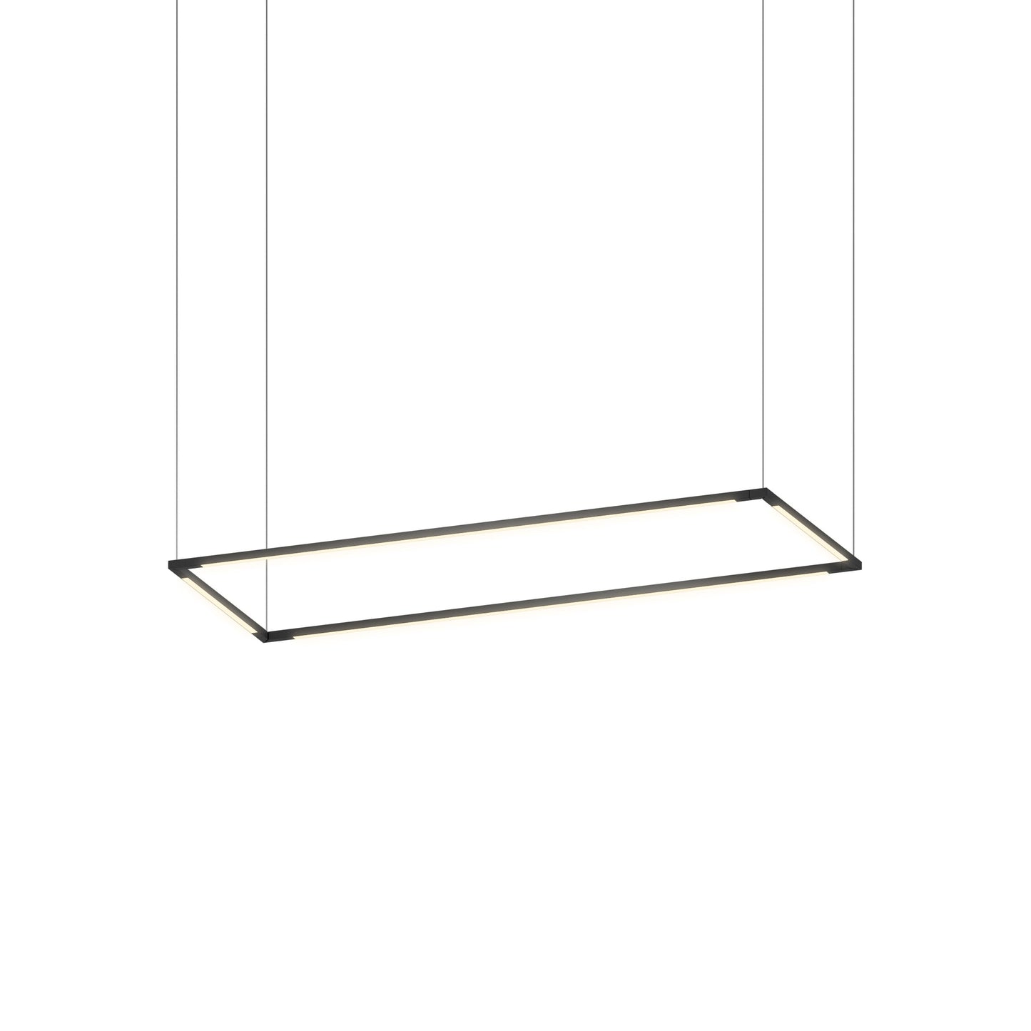 Z Bar Pendant Medium Rectangle Matte Black 12 36 Light Bars Zbp 36 R Sw Mtb Cnp by Koncept Inc