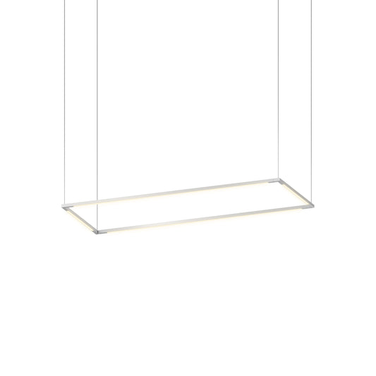 Z Bar Pendant Medium Rectangle Silver 12 36 Light Bars Zbp 36 R Sw Sil Cnp by Koncept Inc