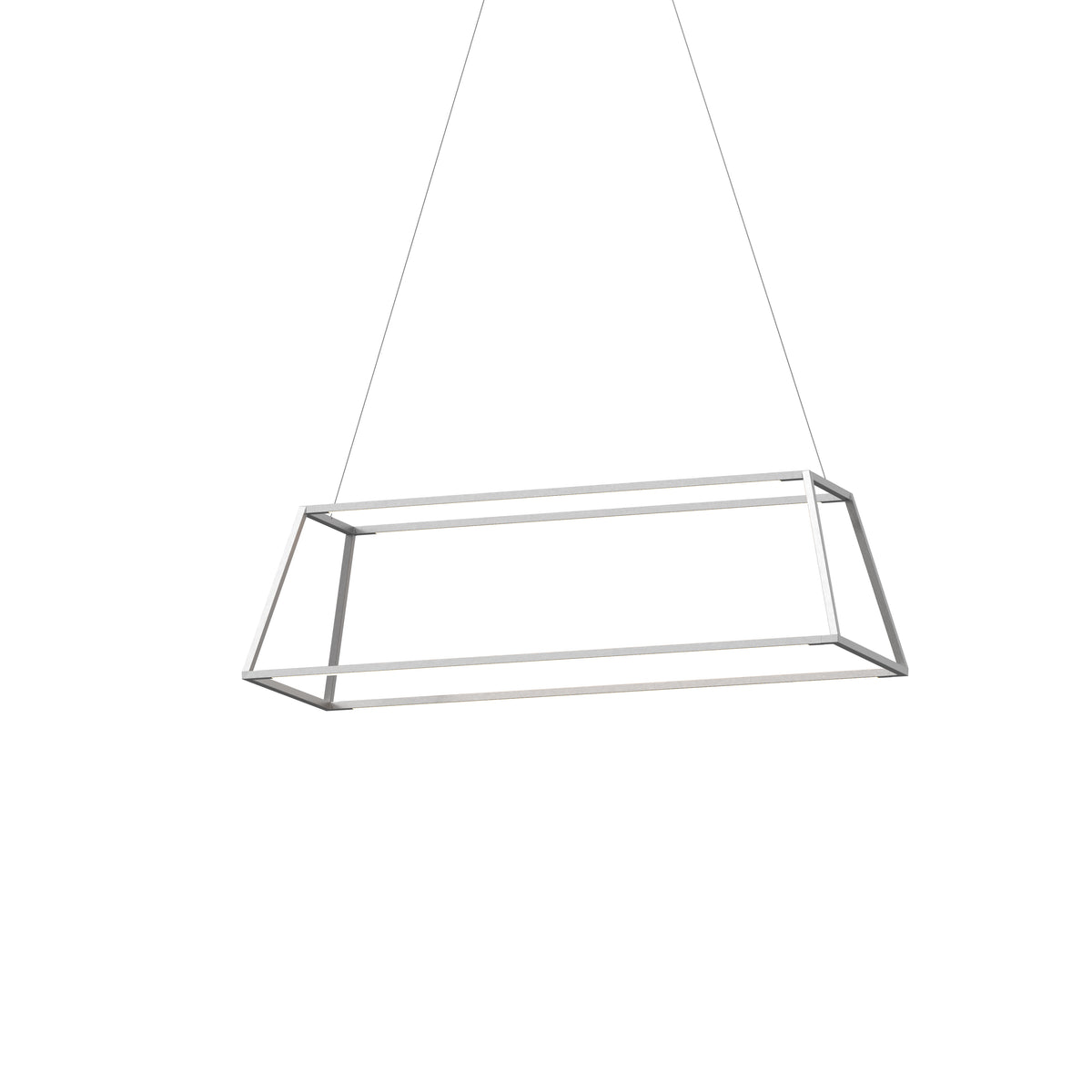 Koncept Z-Bar Pendant Rise Rectangle LED Chandelier in a room setting, photo 5
