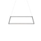 Z Bar Pendant Rise Small Rectangle Soft Warm Silver 40 X 14 X 12 Zbp 38 Rr Sw Sil Cnp by Koncept Inc