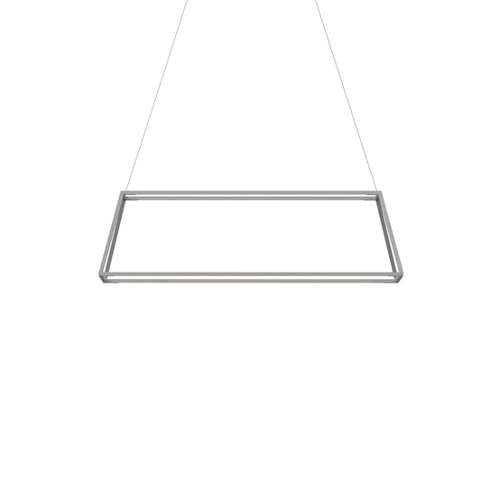 Z Bar Pendant Rise Small Rectangle Soft Warm Silver 40 X 14 X 12 Zbp 38 Rr Sw Sil Cnp by Koncept Inc