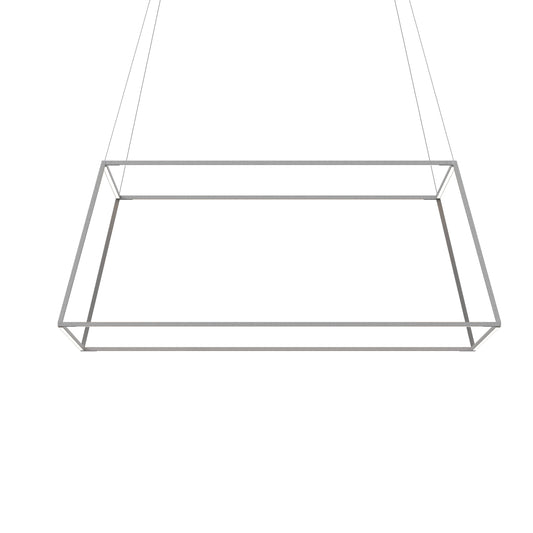 Z Bar Pendant Rise Large Square Soft Warm Silver 51 X 51 X 20 Zbp 48 Rs Sw Sil Cnp by Koncept Inc