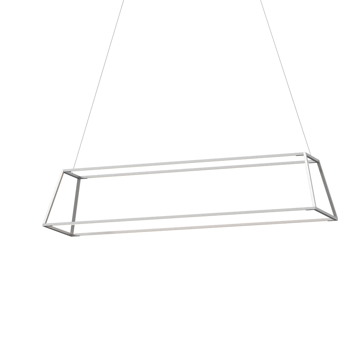 Koncept Z-Bar Pendant Rise Rectangle LED Chandelier in a room setting, photo 8