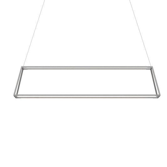 Z Bar Pendant Rise Large Rectangle Soft Warm Silver 56 X 14 X 12 Zbp 54 Rr Sw Sil Cnp by Koncept Inc