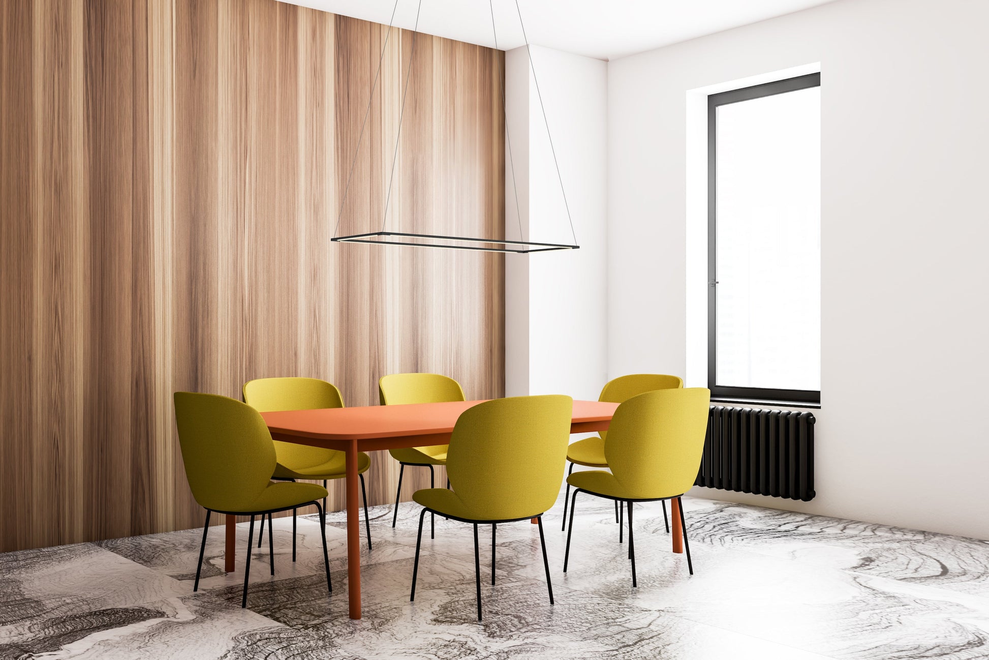 Z Bar Pendant Medium Rectangle Matte Black 12 36 Light Bars Zbp 36 R Sw Mtb Cnp by Koncept Inc