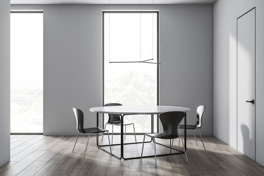 Koncept Z-Bar Pendant Trio LED Chandelier in a room setting
