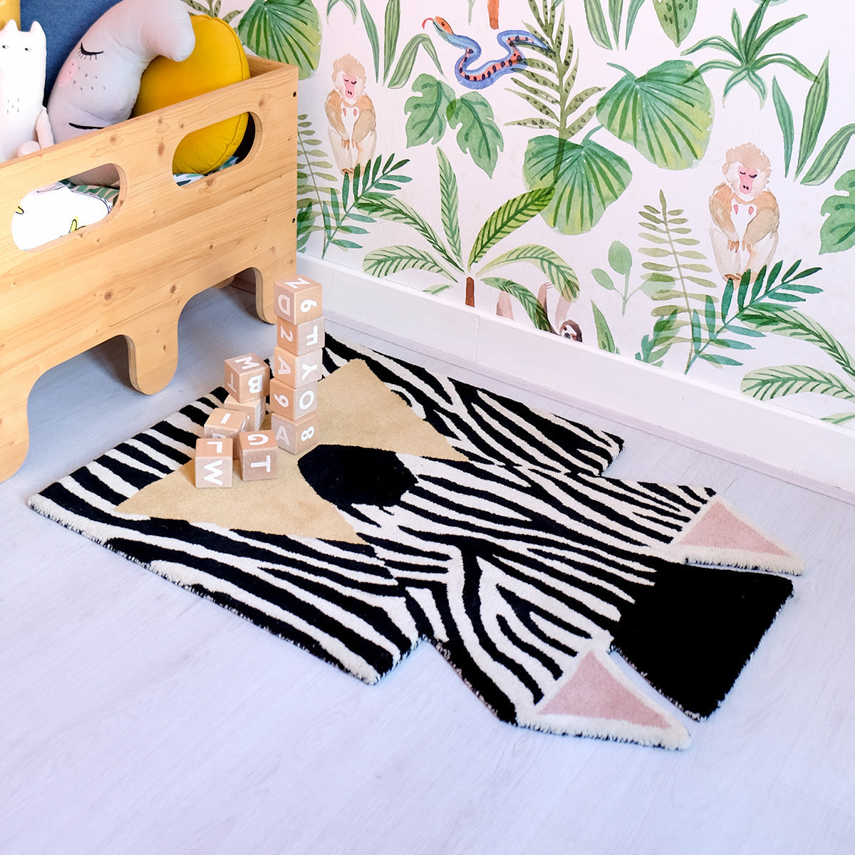 EO Play Zebra Rug – styled in a room (photo 5 of 8)