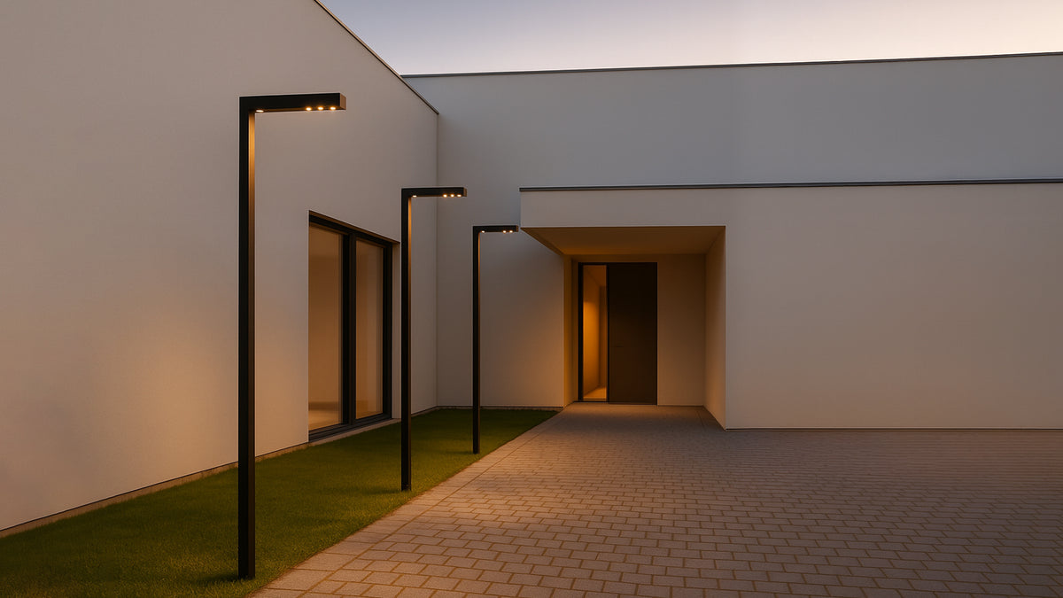 Zenthin outdoor floor lamp by Martínez y Soler Arquitectos