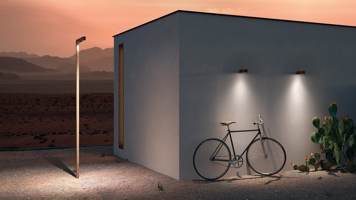 Zenthin outdoor floor lamp by Martínez y Soler Arquitectos