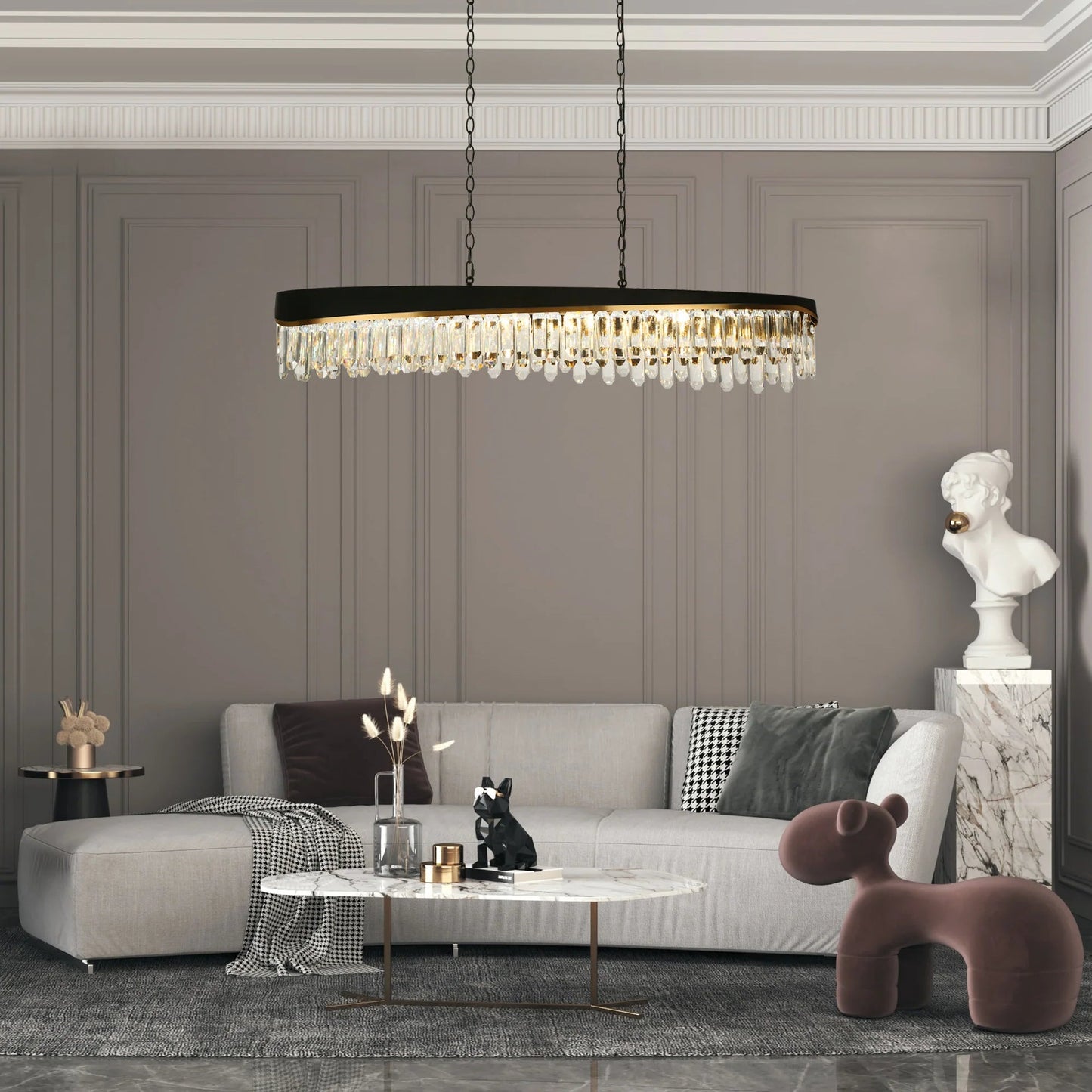 Modern Glam Kitchen Island Lighting Zephyrine - LNC Home