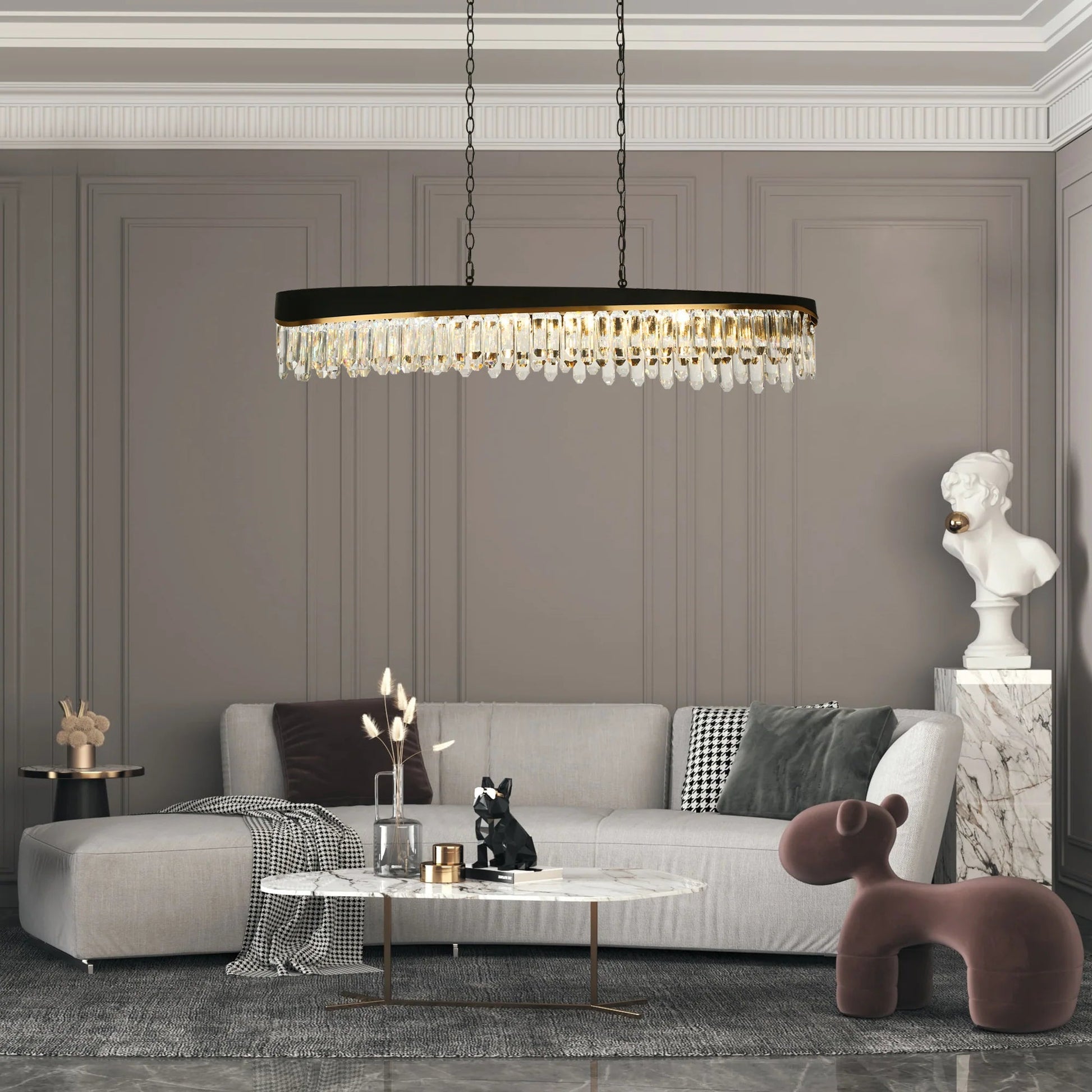 Modern Glam Kitchen Island Lighting Zephyrine - LNC Home