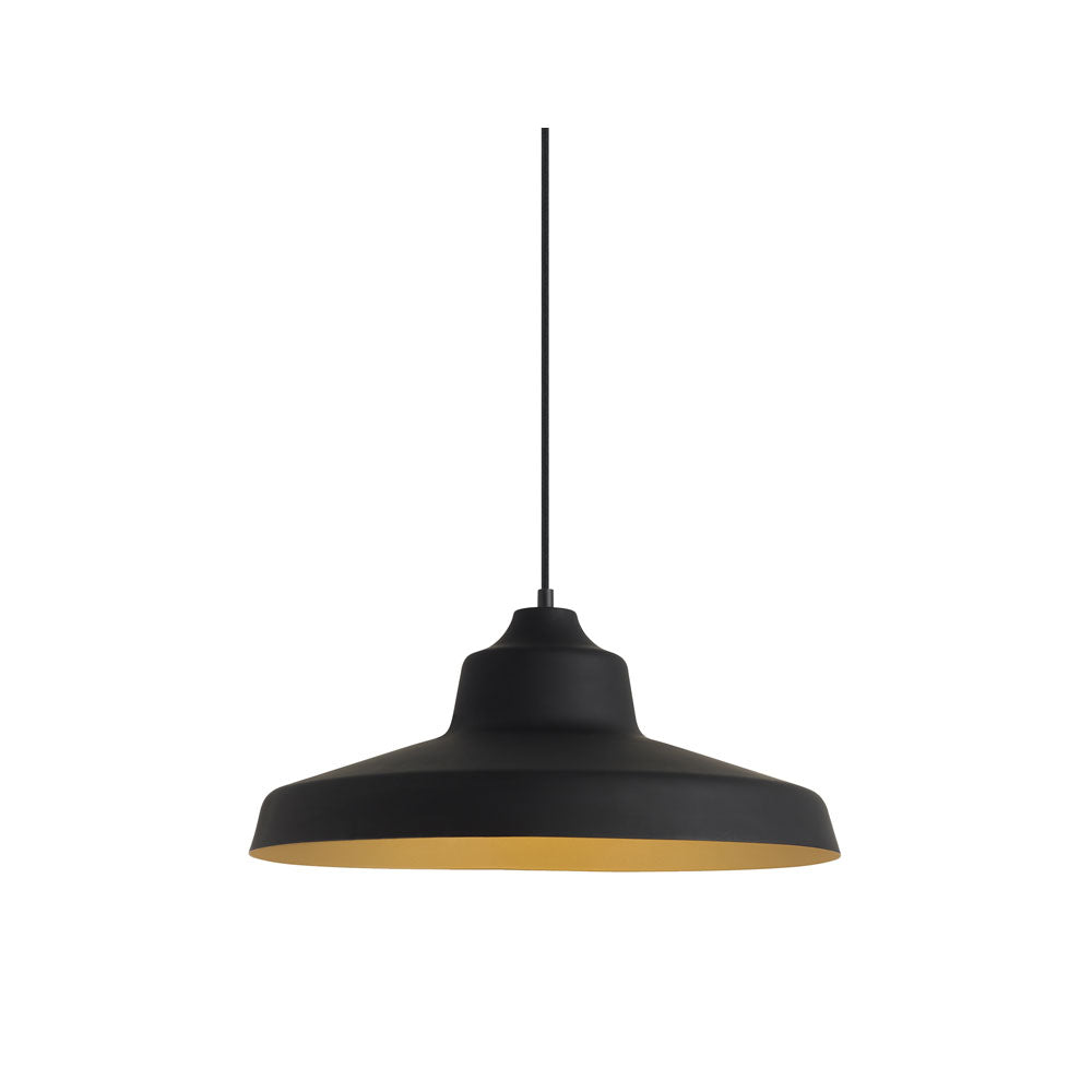 Visual Comfort Zevo 18 Pendant Light Black/Gold
