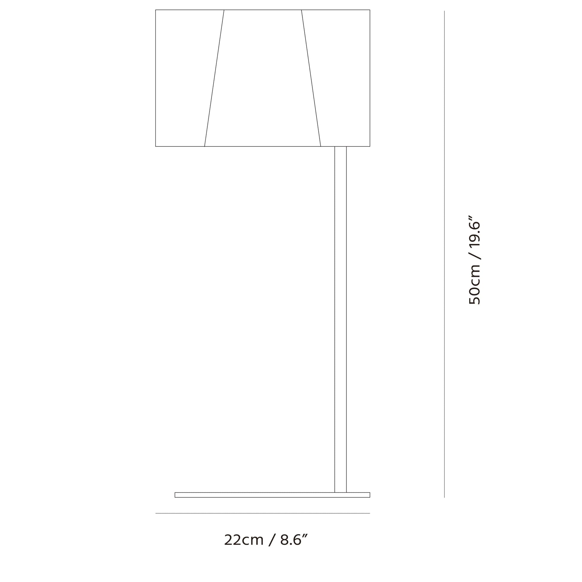 Seed Design Zhe Table Lamp Sq 2322Md Bk