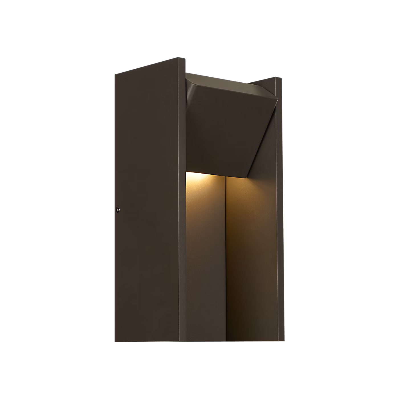 Architectural bronze outdoor wall lantern from the Zuri collection for modern home exterior lighting