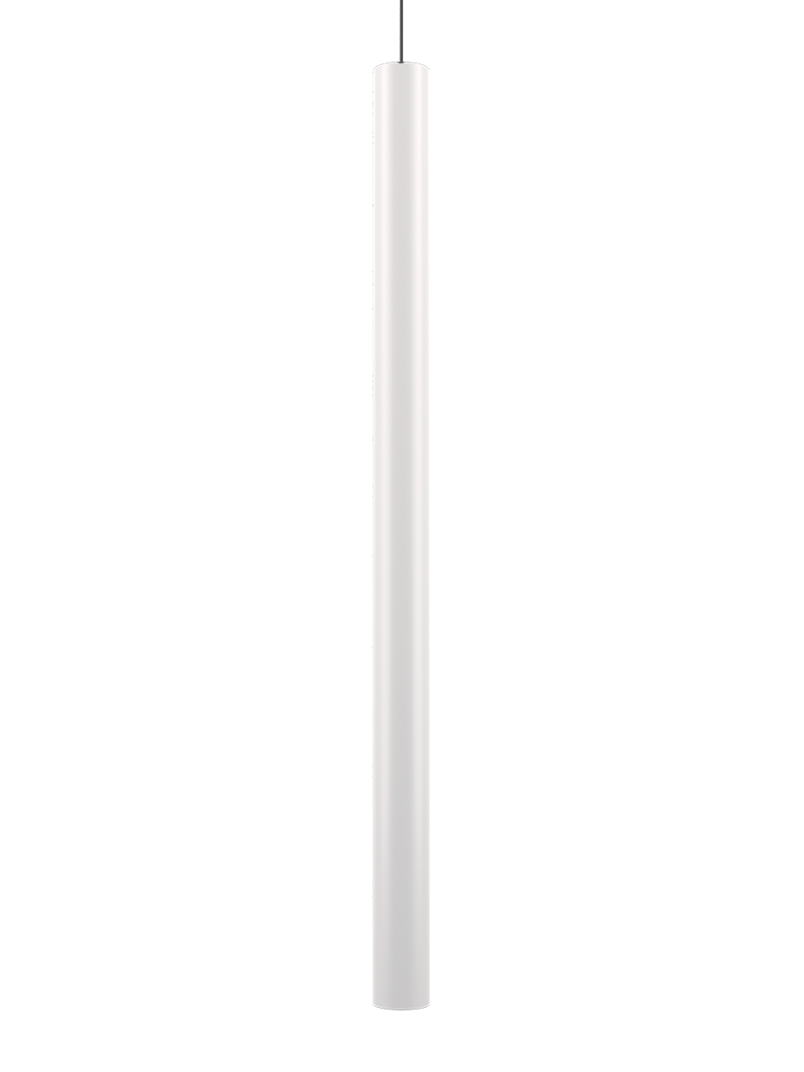 Elegant matte white suspension pendant by Lodes for hotel and restaurant interiors