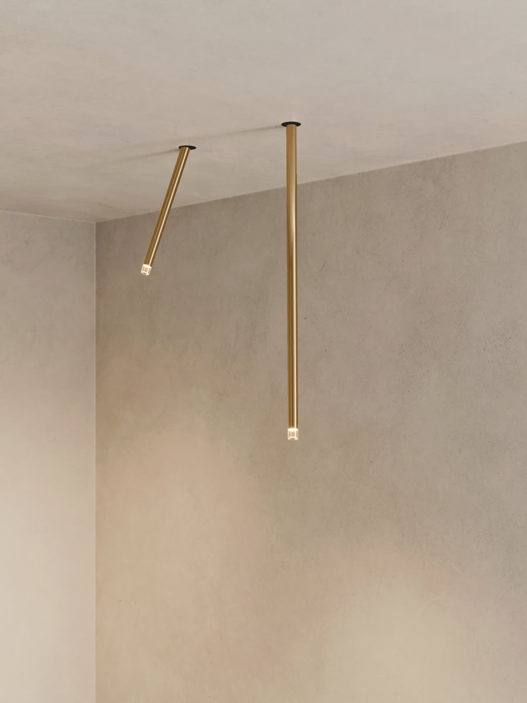Lodes A-Tube Nano Swing recessed light with focused LED illumination for artwork