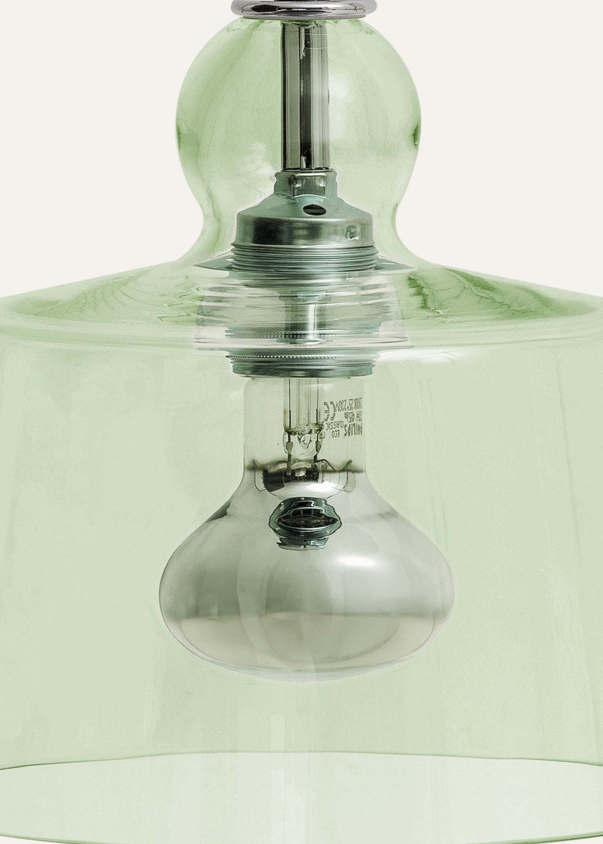 Produzione Privata Acquatinta in green glass – pendant light by Michele De Lucchi, photo 18