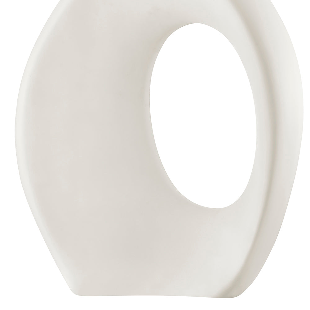 Simi Vase Large White by Finesse Decor