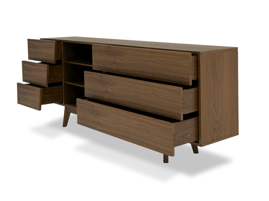 Modrest Abelard Mid-century Walnut Dresser