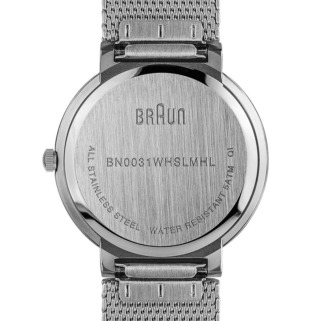 Braun BN0031 Ladies’ Classic Watch, White Dial, Steel Mesh (photo 6 of 7)