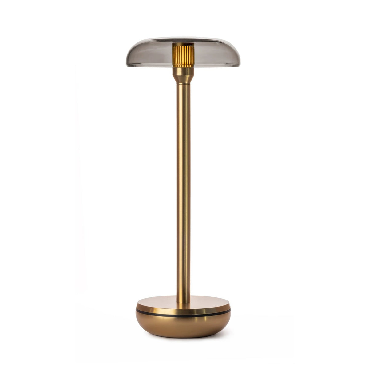 Humble Air V2 Cordless Table Lamp by Humble, Gold with Smoked Shade (image 10)