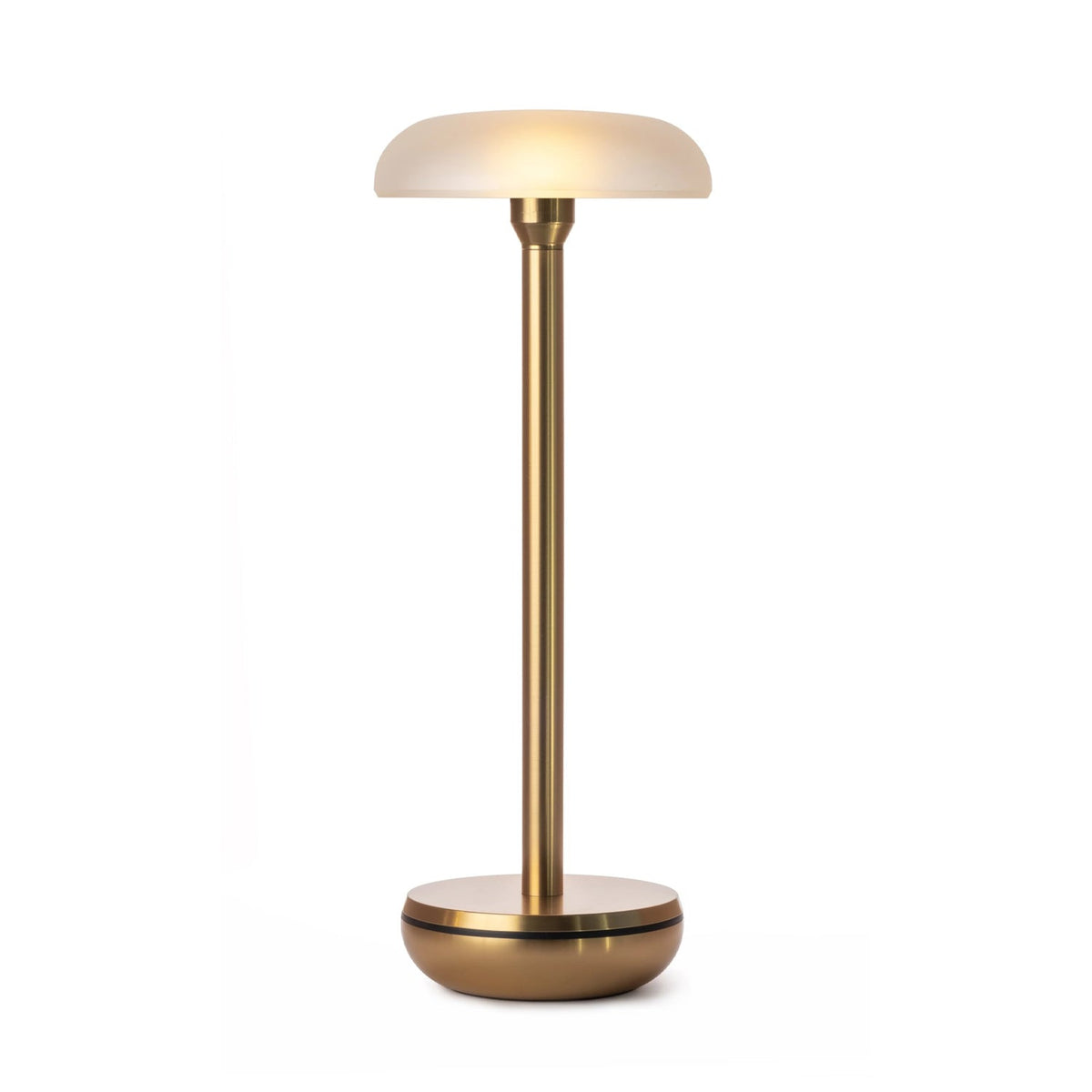 Humble Air V2 Cordless Table Lamp by Humble, Gold with Frosted Shade (image 9)