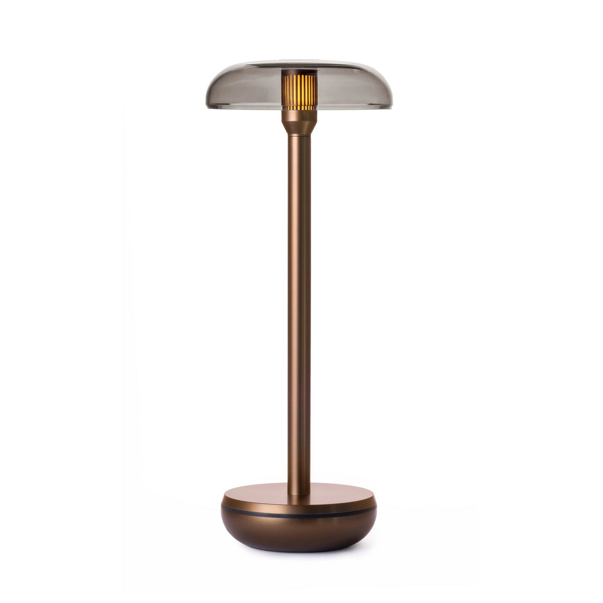 Humble Air Cordless Table Lamp by Humble, Bronze with Smoked Shade (image 5)