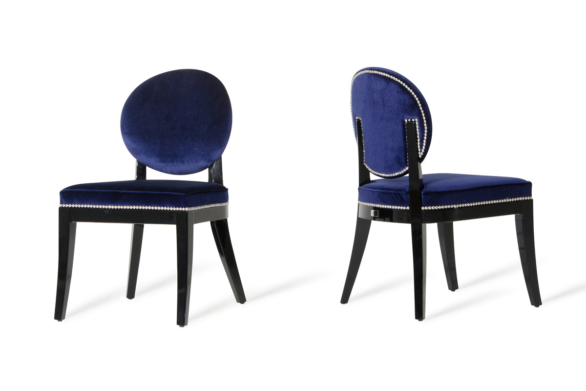 Isabella Modern Blue Dining Chair Set of 2