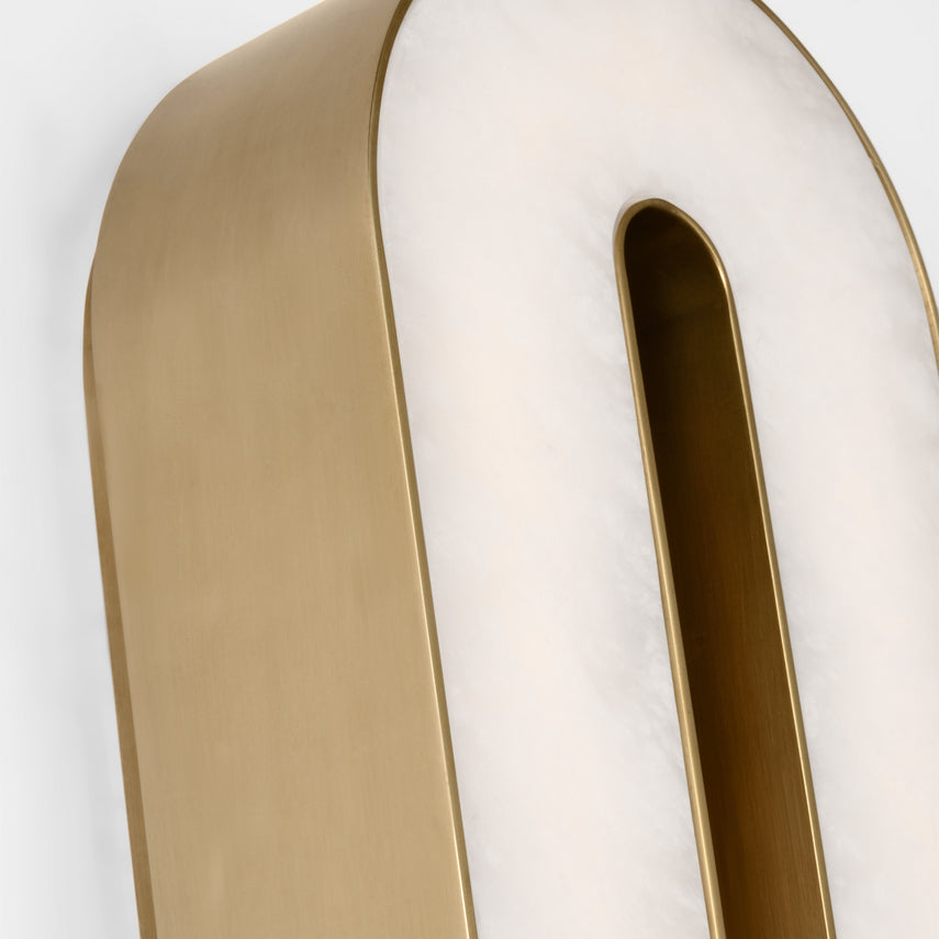 Wyllis 30In Natural Alabaster LED Wall Sconce by Visual & Comfort & Co