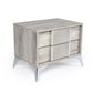 Nova Domus Alexa Italian Modern Grey Nightstand