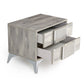 Nova Domus Alexa Italian Modern Grey Nightstand