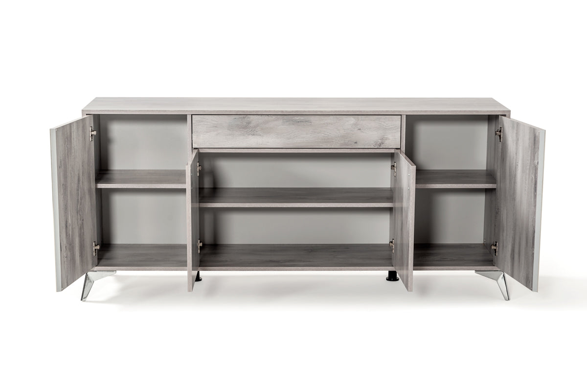 Nova Domus Alexa Italian Modern Grey Buffet