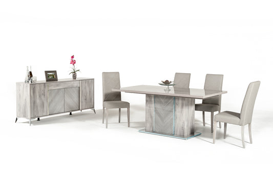 Nova Domus Alexa Italian Modern Grey Buffet