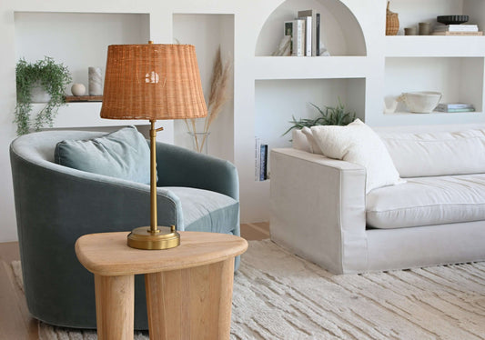 Modern Lantern Alexis cordless lamp in Antique Brass
