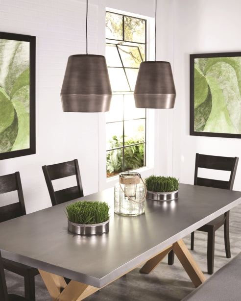 Allea Industrial Style Hanging Light Fixture 700Tdalebg by Visual & Comfort & Co