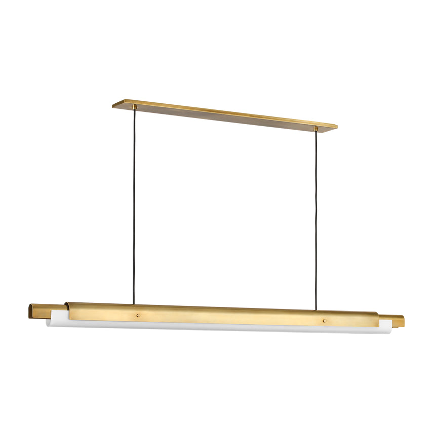 Ambrose 72 Linear LED Chandelier Brass by Visual & Comfort & Co