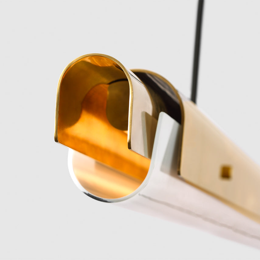 Ambrose 72 Linear LED Chandelier Brass by Visual & Comfort & Co