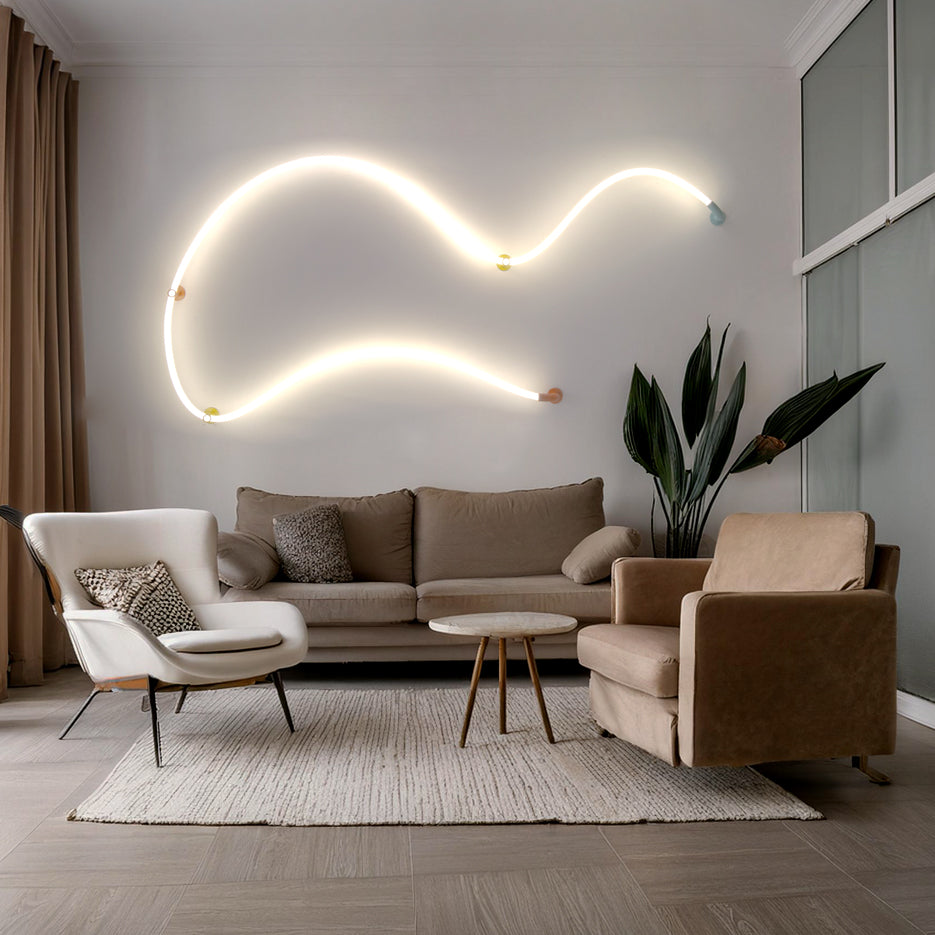 Egoluce Anaconda flexible LED light system kit in a room setting