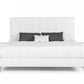 Nova Domus Angela Eastern King Italian Modern White Eco Leather Bedroom Set