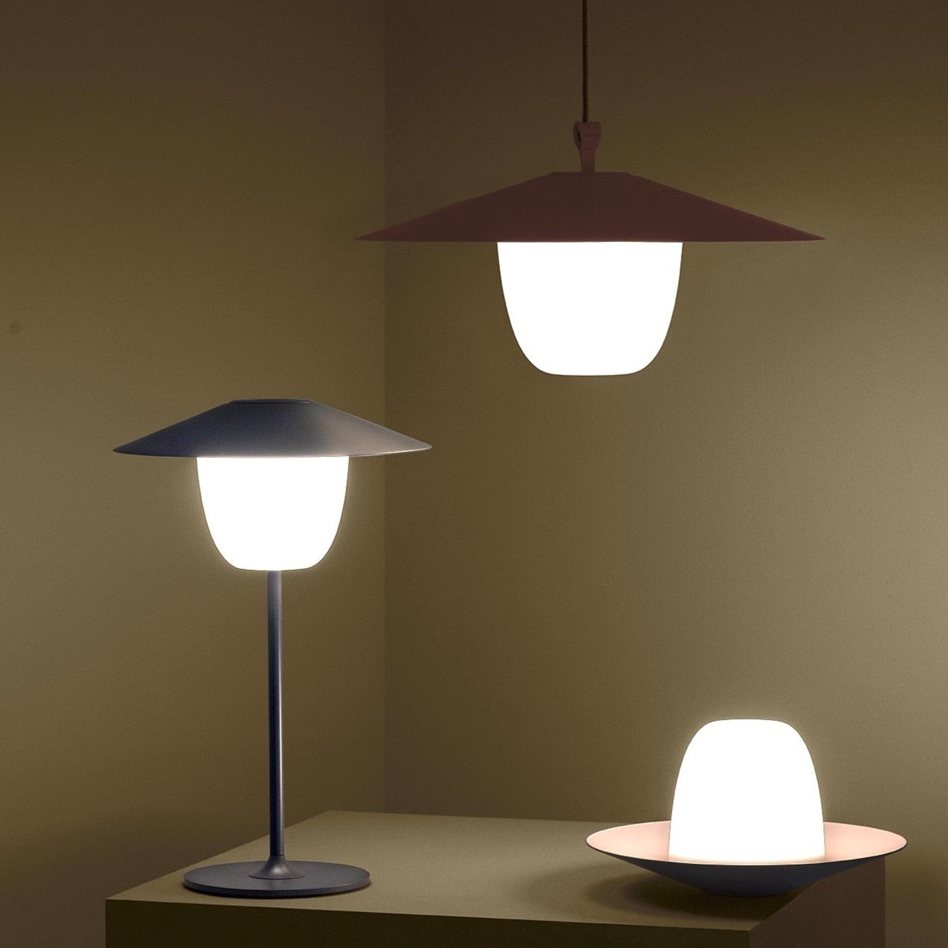 blomus Ani Lamp Floor 3-in-1 Rechargeable LED Magnet