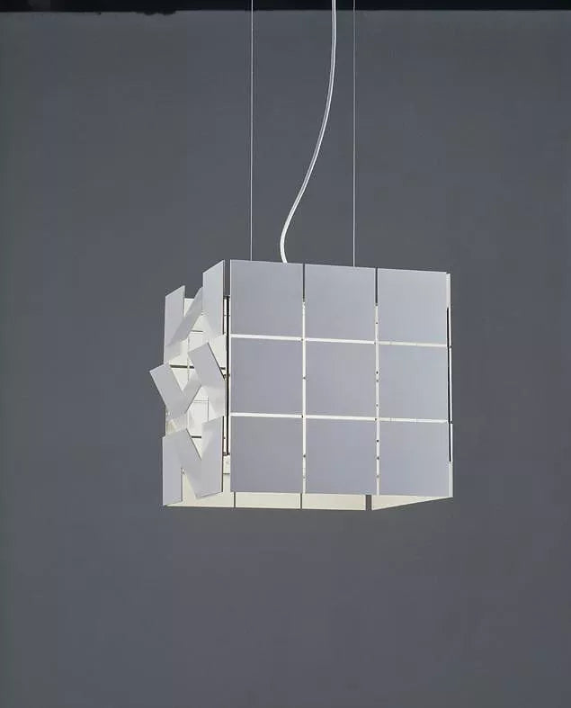 Santa & Cole Cubrik 16 pendant – white plates, image 1