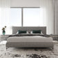 Nova Domus Aria Italian Modern Grey Fabric EK Bed