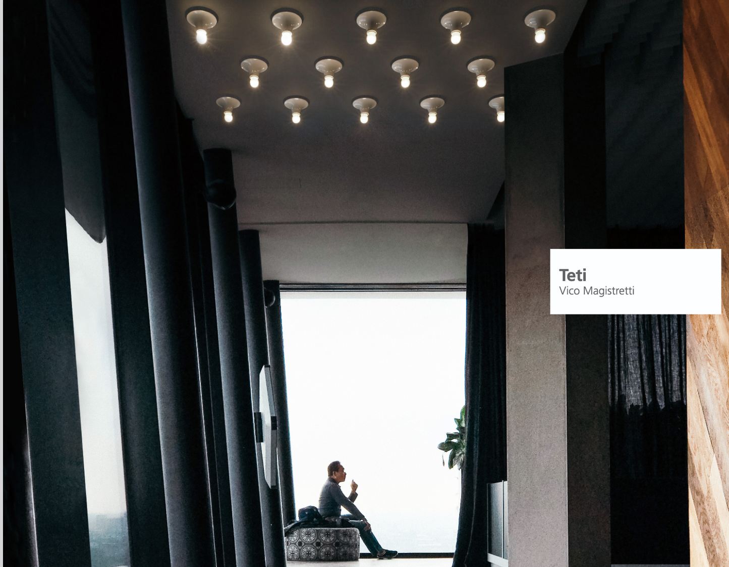 Artemide Teti minimalist white ceiling lamp