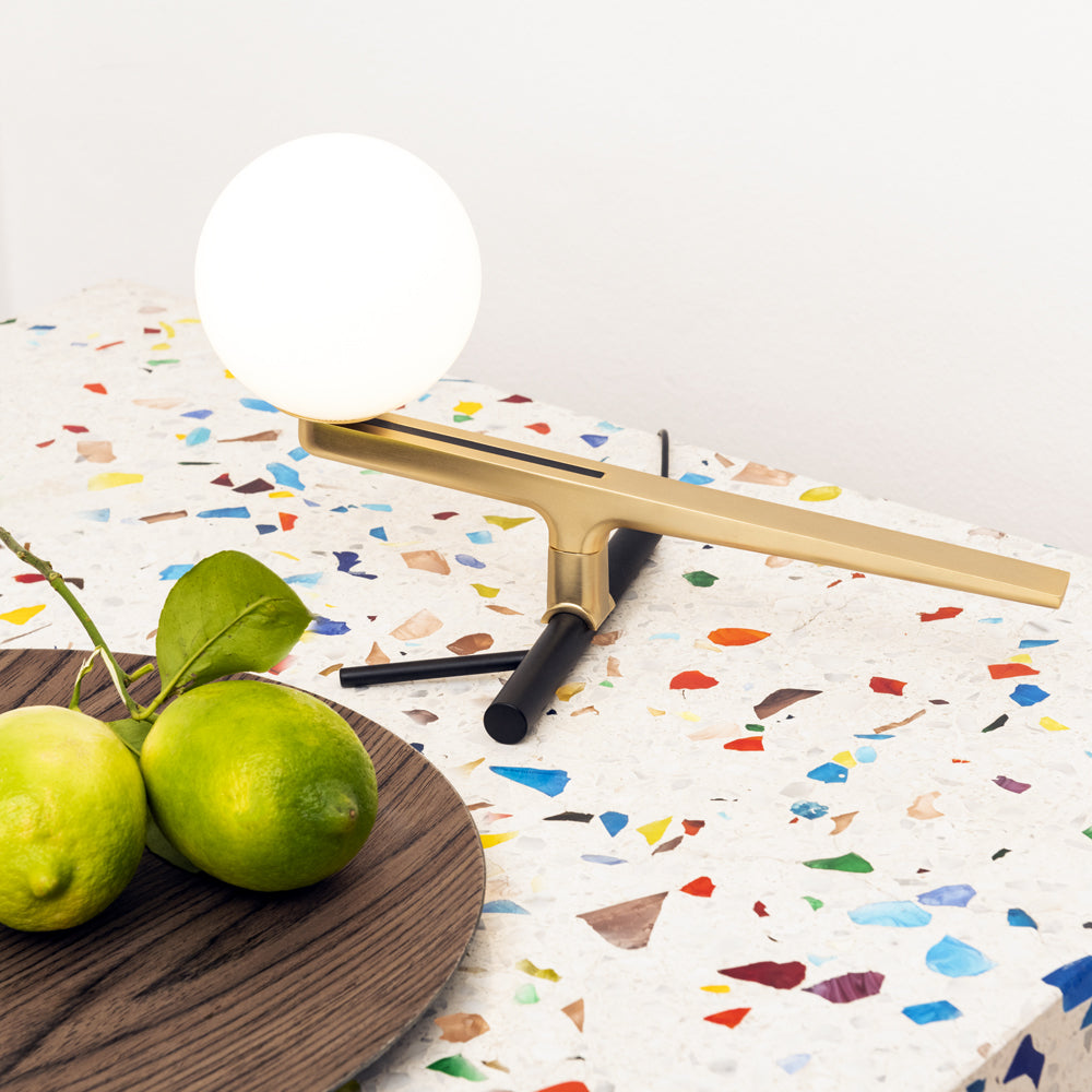 Artemide Yanzi LED Table Lamp in a modern kitchen