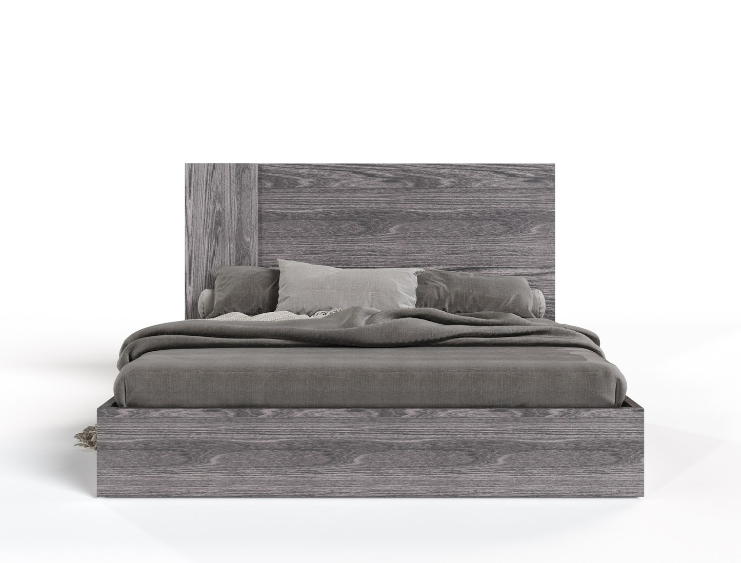 Nova Domus Asus Italian Modern Elm Grey Bed