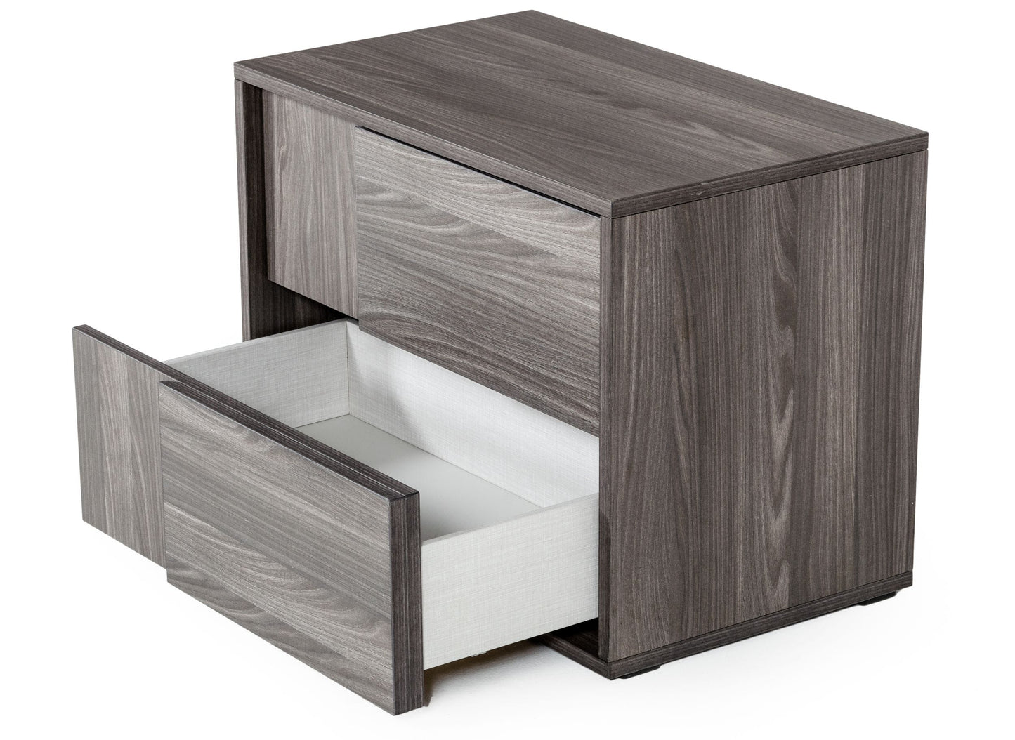 Nova Domus Asus Italian Modern Elm Grey Nightstand